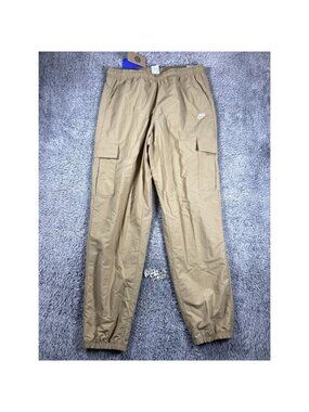 Nike Club Woven Cargo Pants Size Medium Men Parachute Beige HJ1990-297